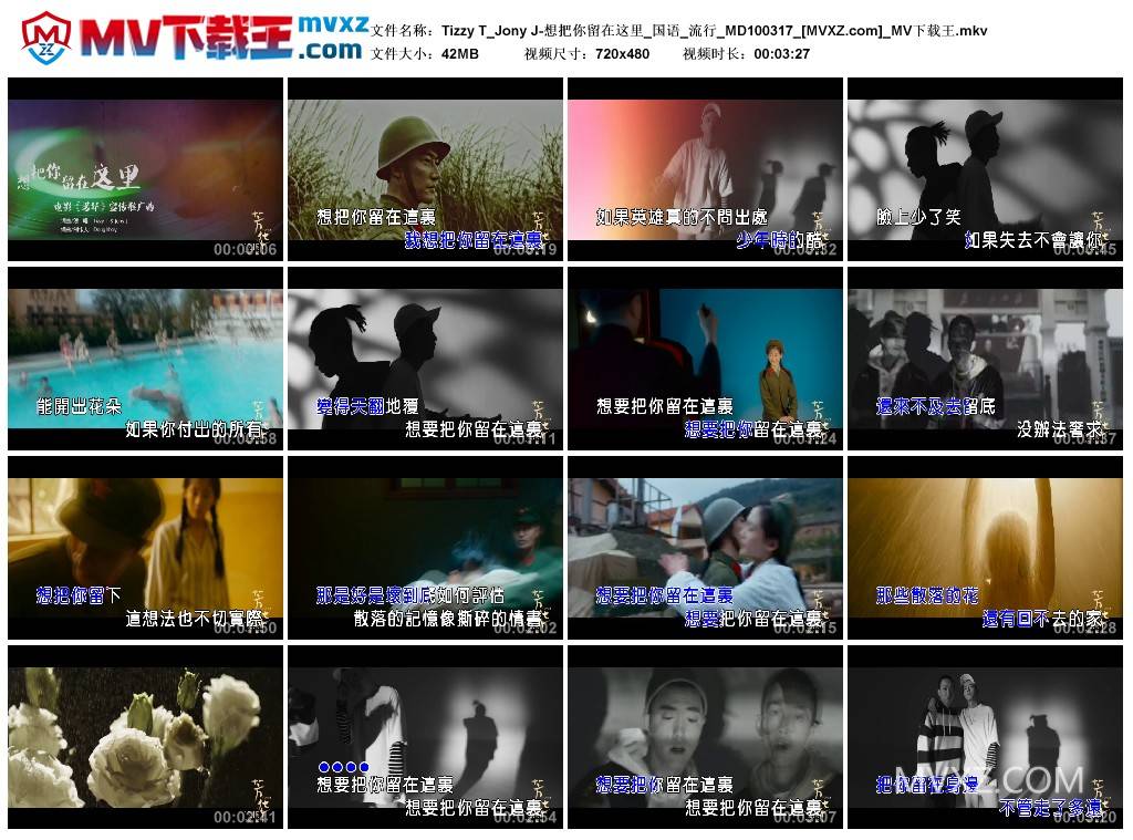 Tizzy T_Jony J-想把你留在这里_国语_流行_MD100317